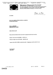 [Letter from Pretish to JD Brown regarding the Stock List after the physical stock was done]