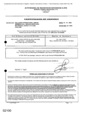 [Certificate of deposit from Gallaher International Limited to Atteshlis Bonded Stores Ltd for 1600 cases of Dorchester Black]