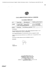 Gallaher International Limited[Memo from Victoria Caplen to Mike Clarke regarding the attached copy bills of landing for 7 x 40ft containers destined for Port Rashid]