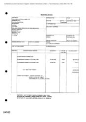 [Proforma invoice of Gallaher International Ltd regarding description of goods, quality and their price]