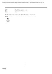 [Email from Norman Jack to Rofle Mark and Tom Keevil regarding trip report to Libya]