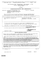 [Certificate of Deposit from Atteshlis Bonded Stores Ltd to Gallaher International Limited for 1700 Cases of Sovereign FT Cigarettes]