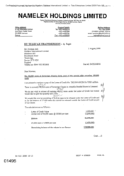 [Letter from Fadi Nammour to Mr Norman Jack regarding 50, 000 cases of Sovereign Classic Gold, part of the special offer covering 150, 000 cases]