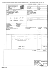 [Mayfair regular cigarettes invoice from Gallagher International Limited to Namelex Limited]