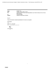 [E-mail from Sue Fordham to Customs & Excise, Nigel Espin, Carol Martin, Robert Vaudrey, Victoria Bonsu Regarding Request for information KO190/04]