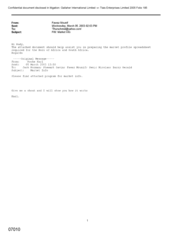 [Email from Mounif Fawaz to Rudy regarding market info]