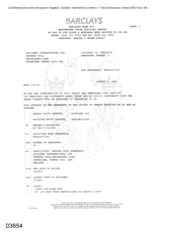 [Letter from Barclays Manchester Trade Services Centre to Gallaher International Ltd regarding full details of the amendments to the letter of credit received]