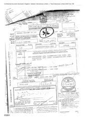 Customs exit/entry certificate