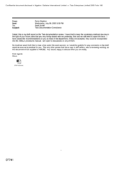 [Email from Stephen Perks to Suhail Saad regarding Tlais Documentation Compliance]