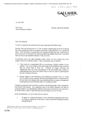 [Letter from ME Rolfe to P Tlais regarding the summary of the points discussed earlier]