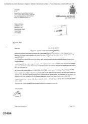 [Letter from Joe Daly to Peter Redshaw regarding Urgent request for cigarette analysis and customer information]