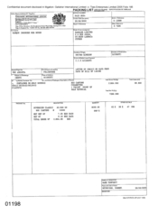 [Invoice from Atteshlis Bonded Stores Ltd on behalf of Gallaher International Limited regarding Sovereign Classic]