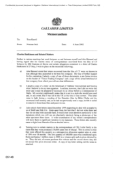 Gallaher Limited[Memo from Norman Jack to Tom Keevil regarding Charles Hadkinson and Related Matters]