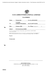 Gallaher International Limited[Memo from Norman Jack to Khalid regarding ProForma Invoice 03/0001]