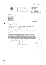 [Letter from Donna Morris to Ian Birks regarding tobacco smuggling]