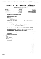 [Letter from Fadi Nammour to Norman BS Jack concerning the remittance of the invoice value]