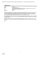 [Email from Jeff Jeffery to Hainsworth Steward, Richard Johnson, Suzanne Wise, Wale Jonathon and Norman Jack all of Liggett-Ducat regarding unsold stock of Sovereign cigarettes]