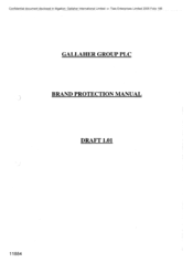 Gallaher Group PLC brand protection manual