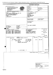 [Invoice from Gallaher International Limited to Tlais Enterprices Ltd regarding Sovereign Classic 20/200 DO]