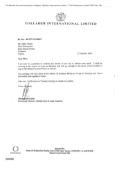 [Letter from Norman BS Jack to Mike Clarke regarding the trip to Athens]