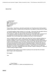 [Email from Tom Keevil to KC Saveriades & Co regarding shipment to Bulgaria and seizures of Sovereign reported]