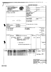 [Export Invoice for Tlais Enterprises Ltd from Gallaher International Limited]