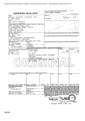 [An Invoice from Embassy Shipping & Freight LLC to MTEK International SPRL regarding plastic coated steel documents]