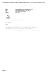 [Email from Christine Nebel to Gavin Stewart and Norman Jack regarding stock sheet]