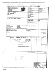 [Invoice from Gallaher International Limited to Tlais Enterprises Ltd regarding 800 cartons of Dorchester cigarettes]