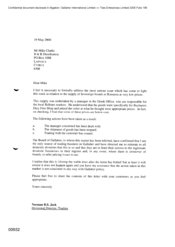 [Letter from Norman BS Jack to Mike Clarke regarding supply of Soveregn brands in Romania at low prices]
