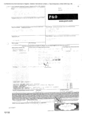 [Bill of Lading from Gallaher International Limited to P & O Nedlloyd Ltd on 800 master cases of cigarettes]