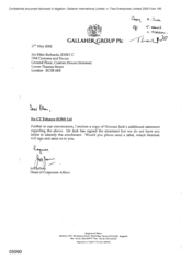 [Letter from Jeff Jeffery to Ellen Richards regarding CT Tobacco IOM Ltd]