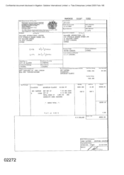 [ Gallaher International Limited Invoice report]