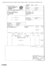 [Sovereign Classic cigarette invoice for Namelex Limited]