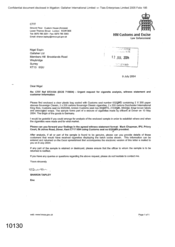 [Letter from Sharon Tapley to Nigel Espin regarding urgent request for cigarette analysis]