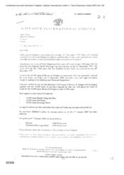 [Letter from Gallaher International Limited to Mike Clarke regarding letter of credit department]