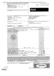 Bill of landing for combined transport shipment or port to port shipment