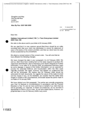 [Letter from Picton Howell LLP to Slaughter and May regarding the permission to amend statements of case in the terms of the version provided]