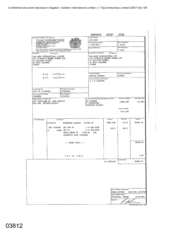 Invoices of 800 cartons of cigarettes - Sovereign Classic