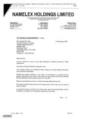 [Letter from Mike Clarke to Norman BS Jack regarding Richard's letter and the Gallaher Board for continued commitment]