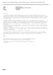 [An E-mail from Rudolf Thurschmid to Mounif Fawaz Regarding the Travel Plan]