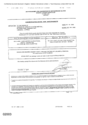 [Certificate of deposit to Banque Du Liban Et D'Outre Mer Sal from Atteshlis Bonded Stores Ltd for Dorchester International Lights cigarettes]