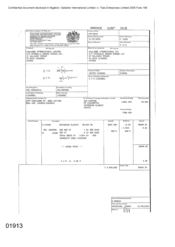 Invoice to Atteshlis Bonded Stores Ltd c/o Gallaher International Limited Regarding Sovereign Classic Cigarettes