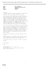 [Email from Rudi Thurschmid to Keith Harris regarding Gallaher]