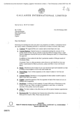 [Letter from Norman BS Jack to P Tlais regarding outstanding business operation]