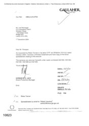 [Letter from Norman BS Jack to Lee Flannagan regarding a witness statement and copy of the spreadsheet relating to seizure]