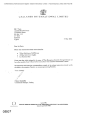 [Letter from Franco Scannella to P Pieris in regards to goods leaving Atteshils]