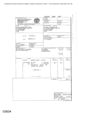 Invoices of 800 cartons of cigarettes - Sovereign Classic