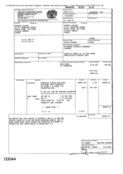 [Invoice from Namelex Limited regarding Sovereign Classic Gold King cigarettes]