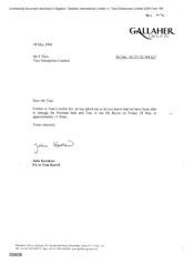 [Letter from Julia Kershaw to P Tlais regarding meting of Norman Jack and Tom with Byrne]